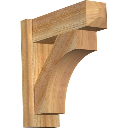 Ekena Millwork Westlake Rough Sawn Craftsman Outlooker, Western Red Cedar, 6"W x 18"D x 18"H OUT06X18X18WTL04RWR